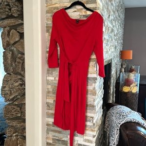 Ann Taylor faux wrap dress jersey Size PM